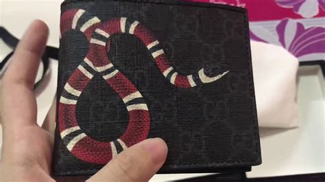 kingsnake gucci wallet replica|authentic gucci snake wallet.